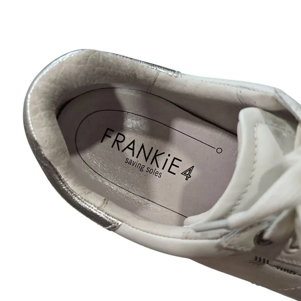 Frankie4 Jackie III Sneakers Women's 8.5 White Silver Lizard Athletic Shoes‎ - Picture 7 of 10